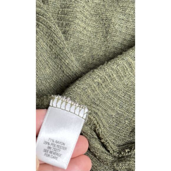 LANE BUCHMAN Oversize Olive Green Long Sweater Cardigan - Picture 5 of 6